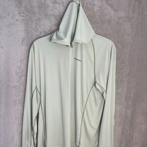 Simms Fishing SolarFlex Hoodie UPF 50+  Size Large green performance base
